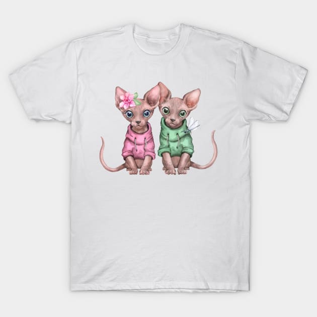 Two cute kittens T-Shirt by Artishilik